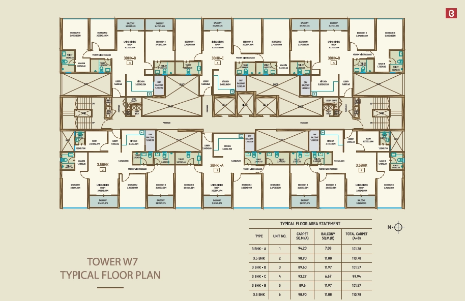 Bramha The Collection Floor plan 3